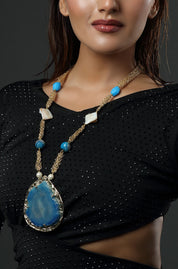 Blue Lagoon Pendant Necklace