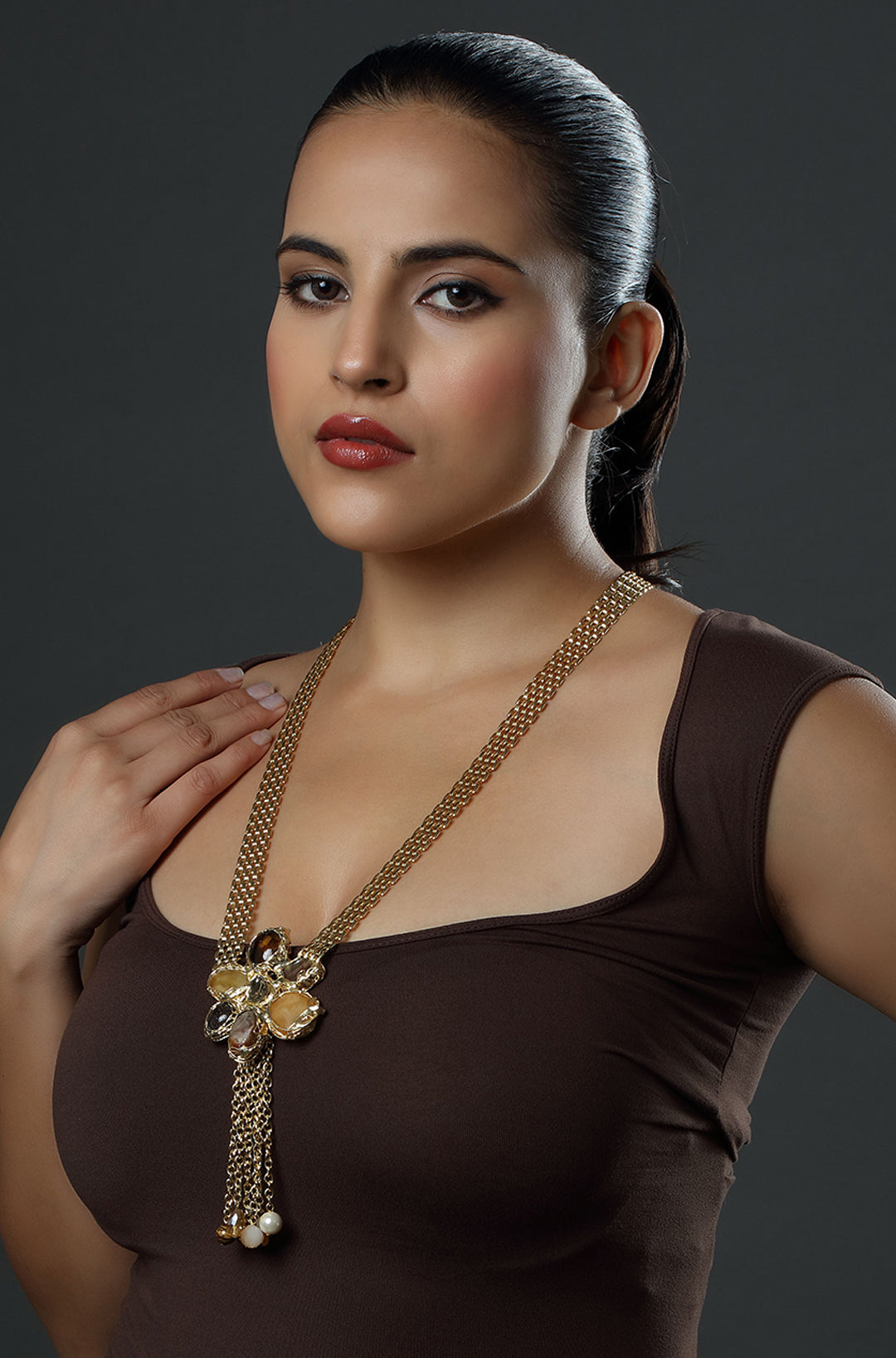 Amber Fleur Necklace