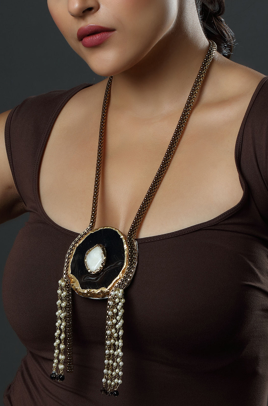 The Midnight Geode Necklace