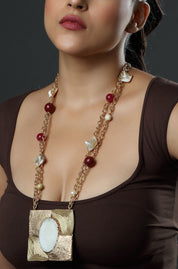 The Artisan Square Lariat Necklace