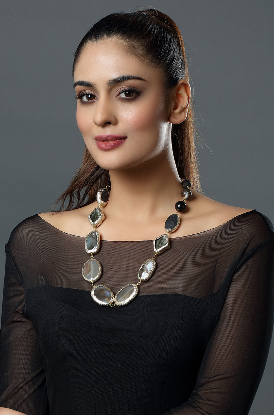 Smoky Quartz Luxe Necklace
