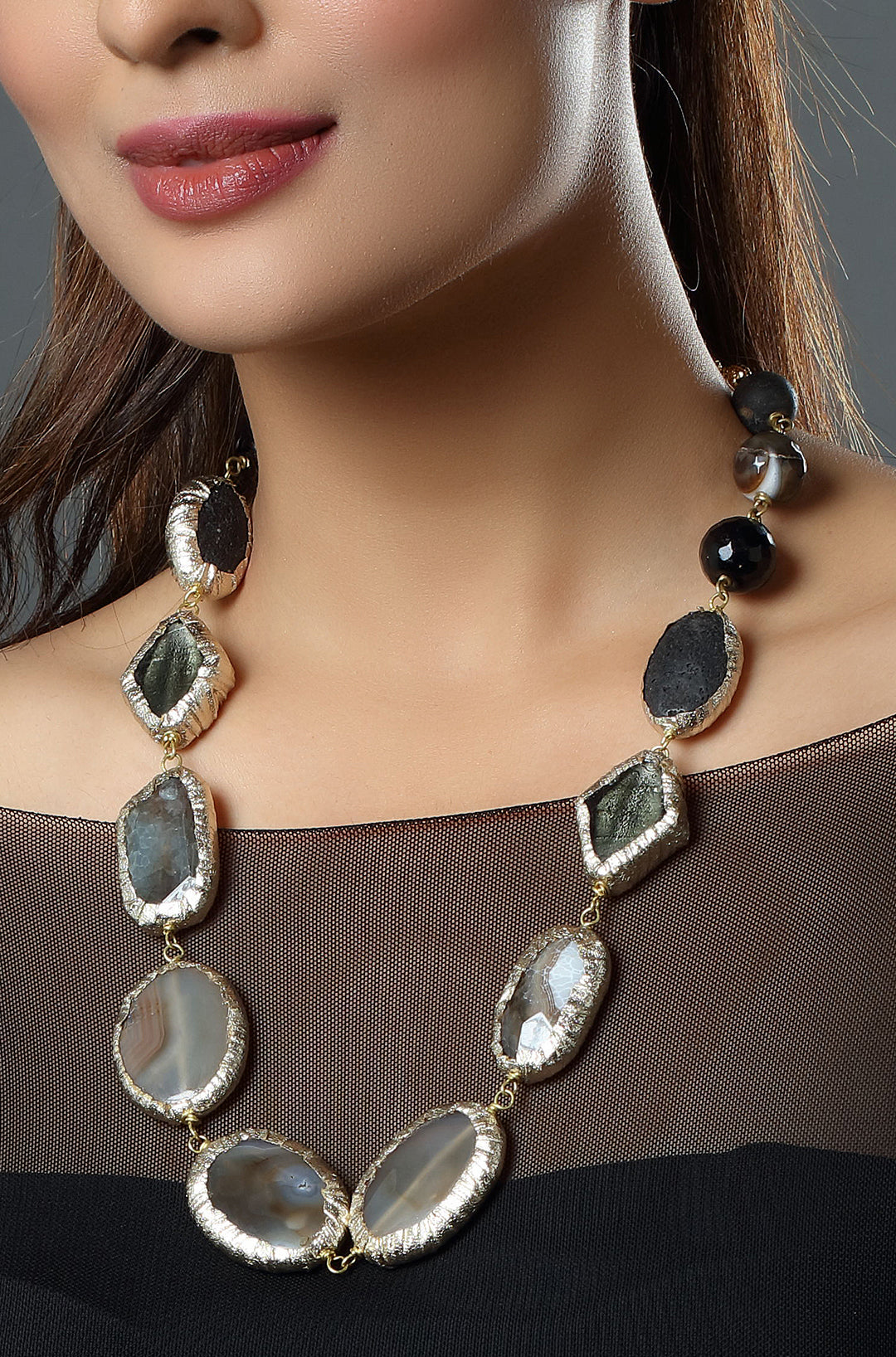 Smoky Quartz Luxe Necklace