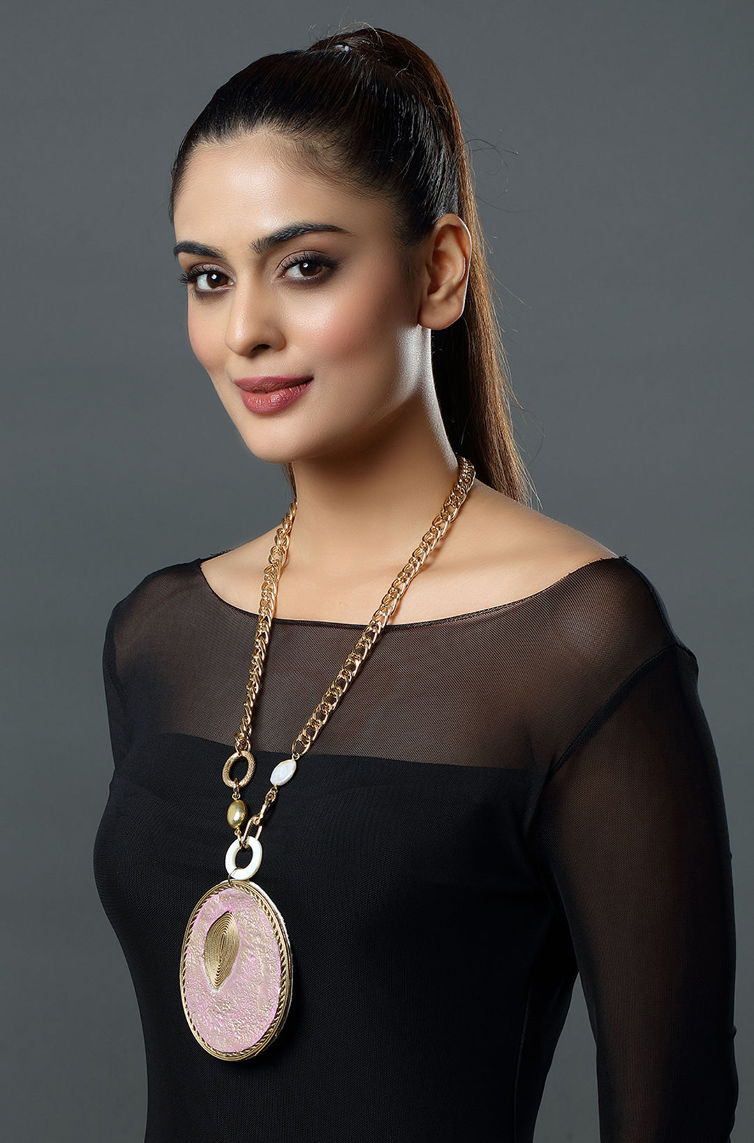 Pastel Whisper Lariat Necklace