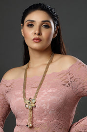 The Gilded Butterfly Lariat Necklace