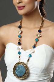 Azure Medallion Necklace