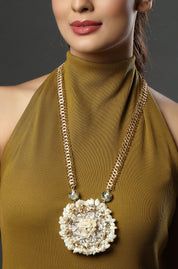 Artisanal Flora Chain Necklace