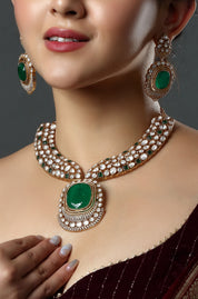 Green Emerald Victorian Choker Necklace