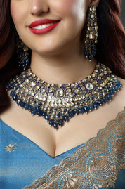 Midnight Azure Enamel Heritage Necklace