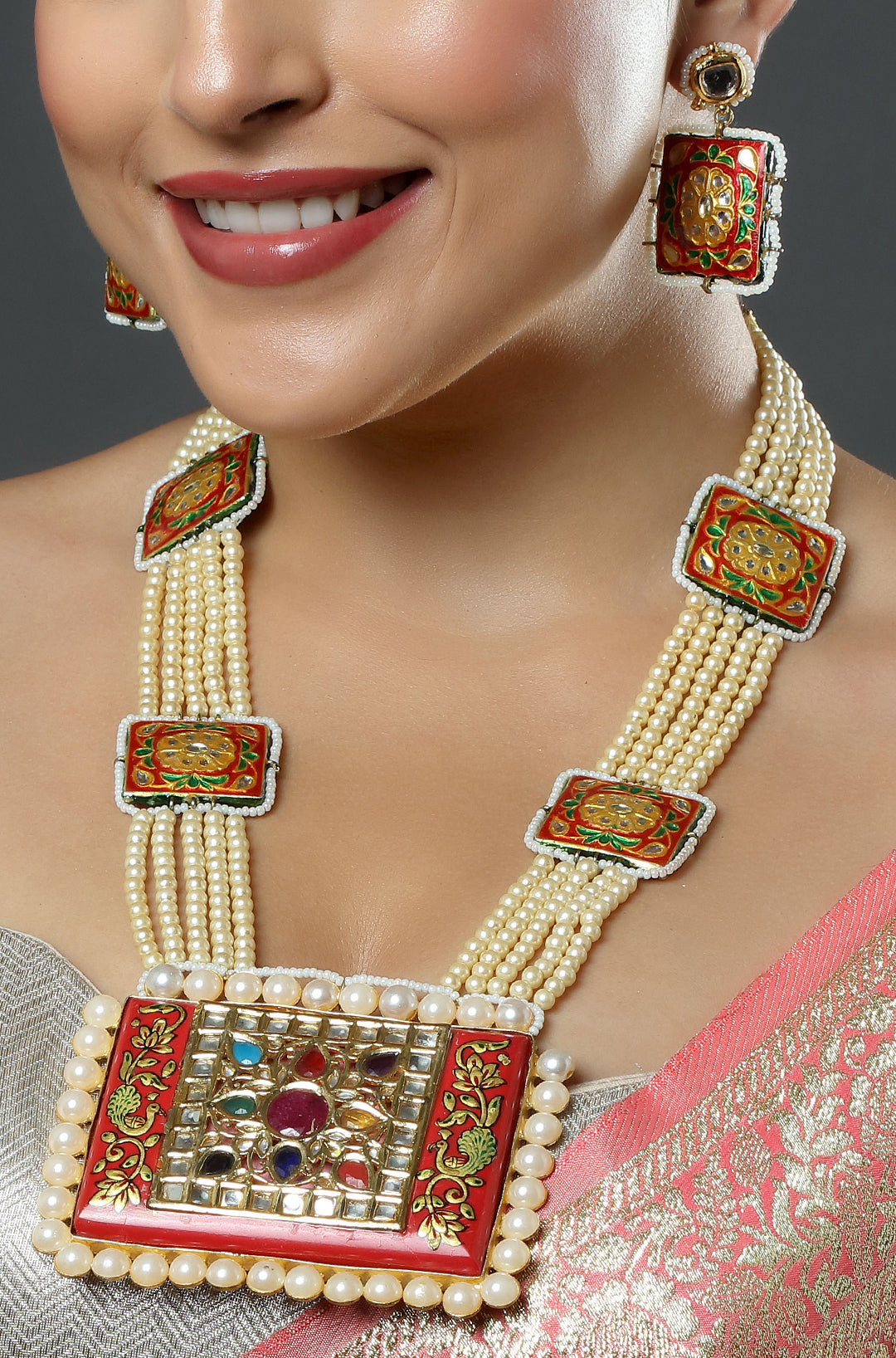 Vibrant Heritage Statement Piece Necklace