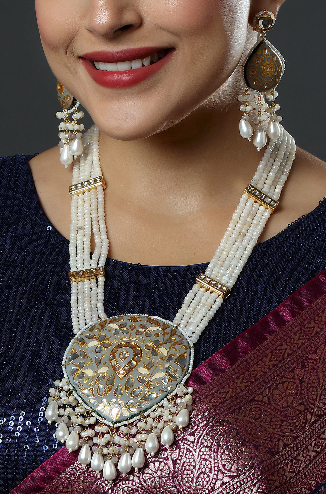 Pearl Droplet Heritage Necklace