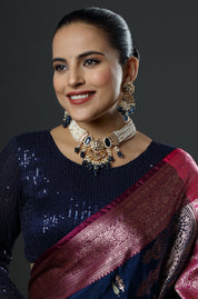 Neelmani Kundan Choker Necklace