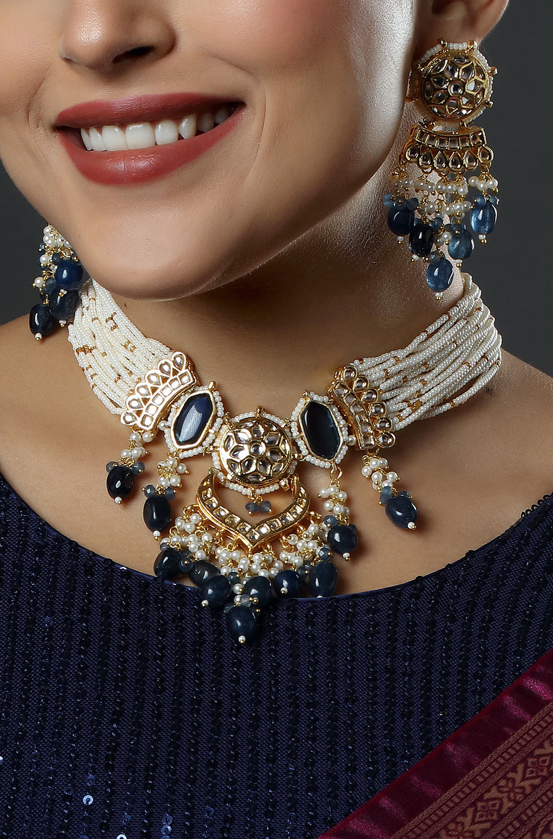 Neelmani Kundan Choker Necklace