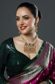 Regal Rajasthani Jadau Ensemble Necklace