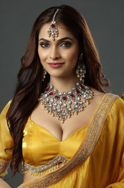 Crimson Pearl Radiance Necklace