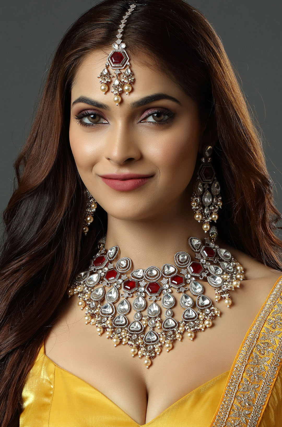 Crimson Pearl Radiance Necklace