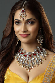Crimson Pearl Radiance Necklace