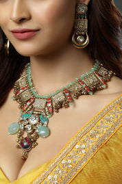 Turquoise Mughal Masterpiece Necklace