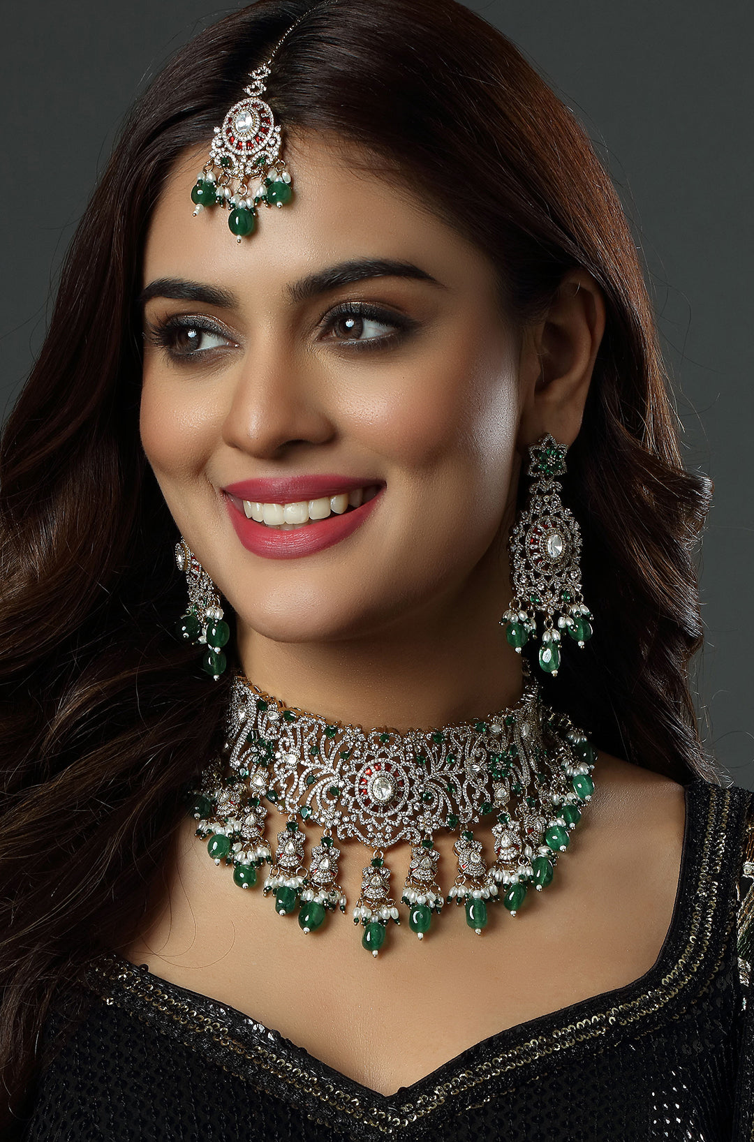 Maharani's Verdant Splendor Necklace