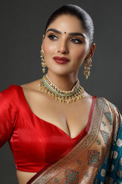 The Jade Dewdrop Kundan Choker Necklace