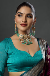 The Peach Petal Kundan Choker Necklace