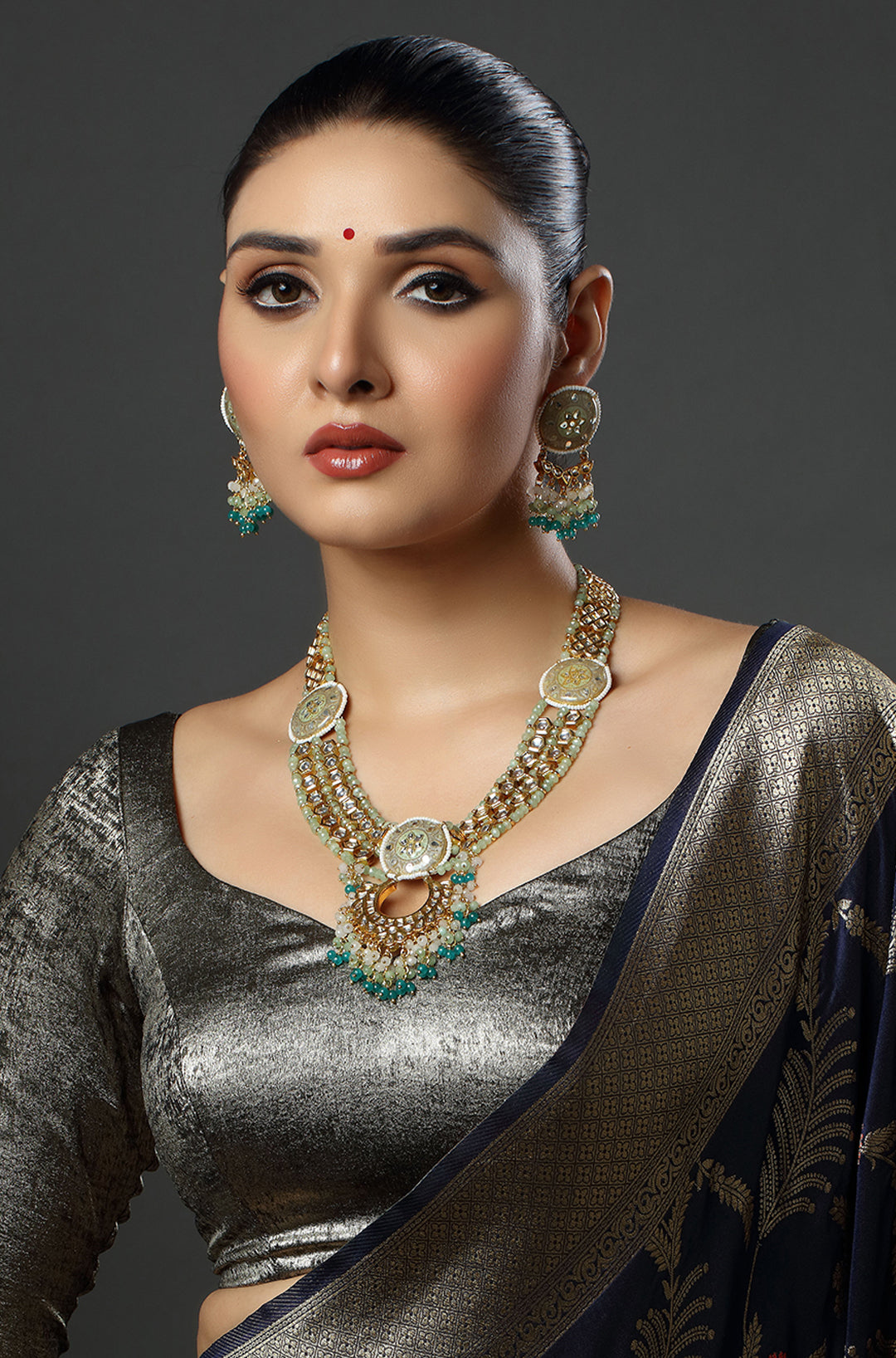 The Mint Moonlight Kundan Necklace