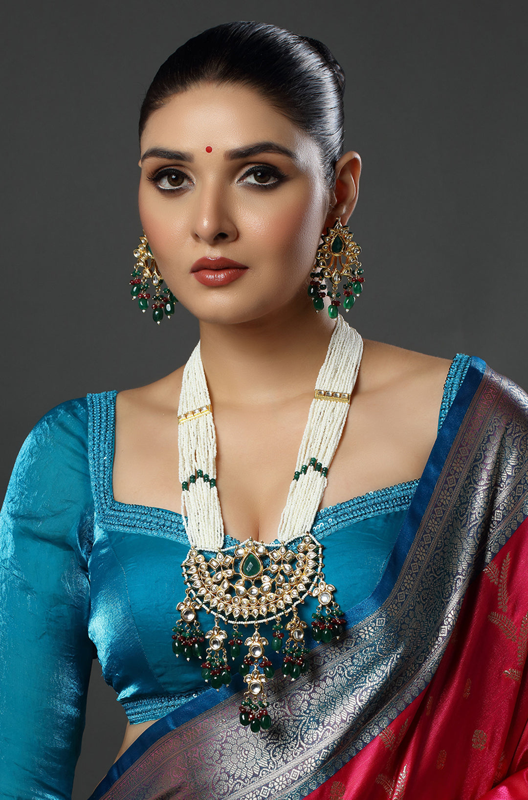 The Royal Emerald Maharani Hasli Necklace