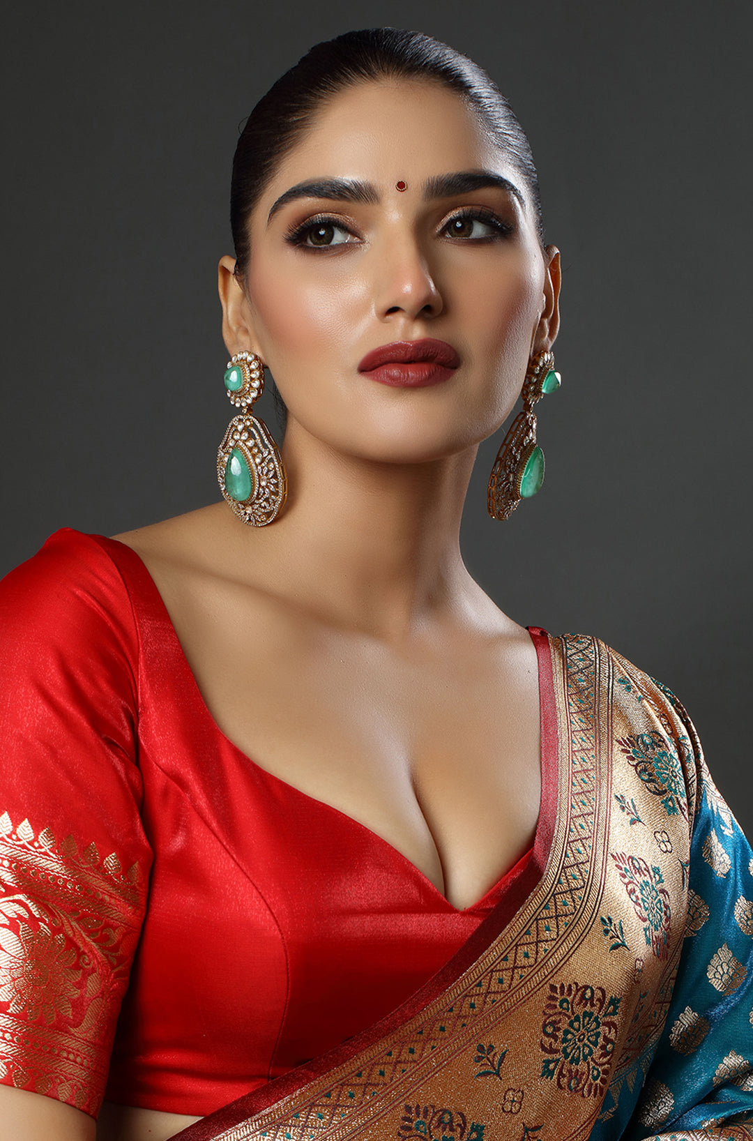 The Empress's Tear-Drop Gems Earrings