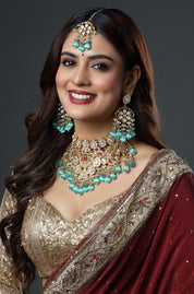 Rajputana Aqua Heritage Necklace