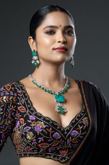 The Emerald Ice Cascade Necklace