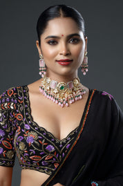 Pastel Royalty Kundan Ensemble Necklace