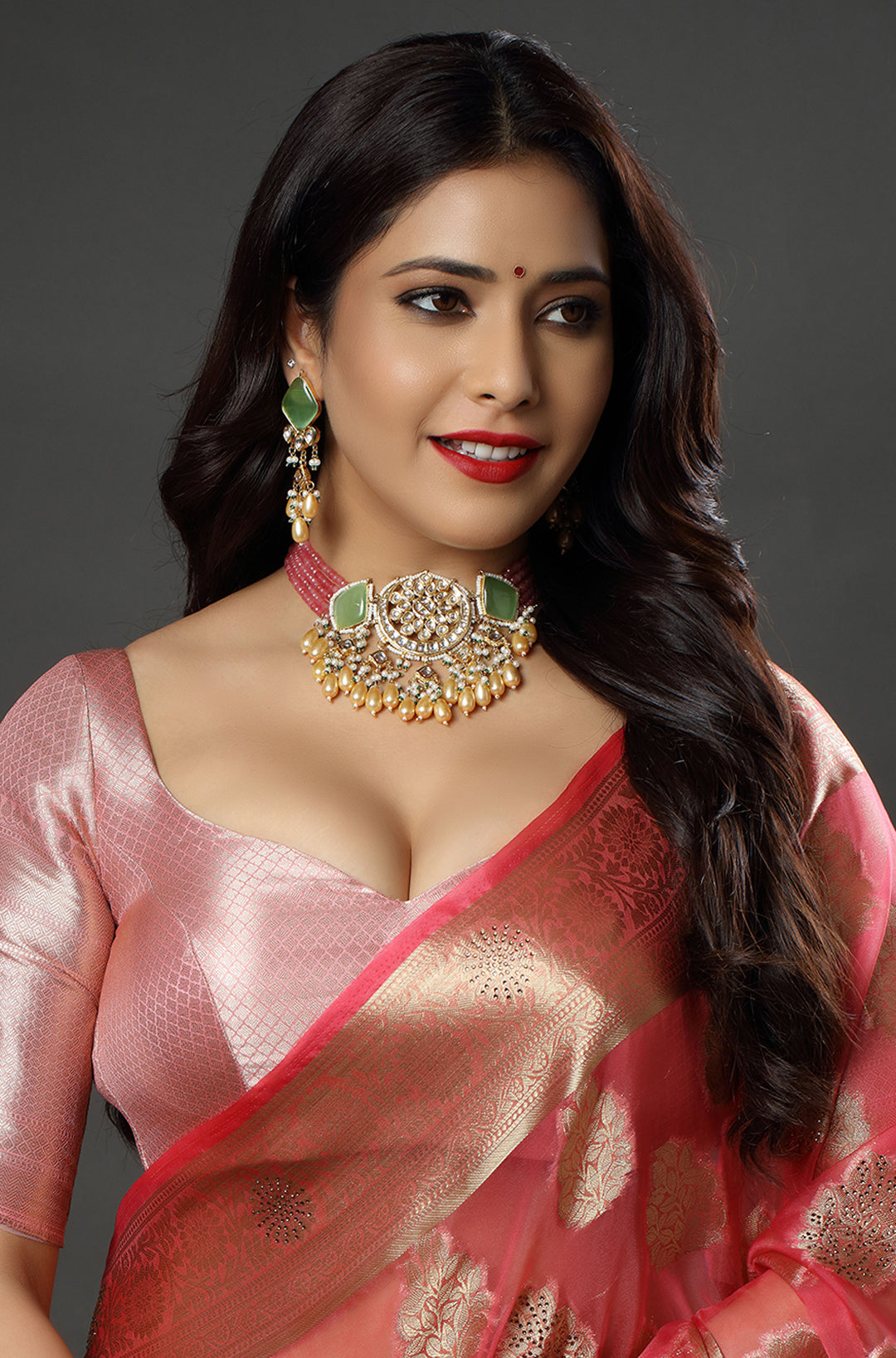 The Rajasthani Pastel Allure Choker Necklace