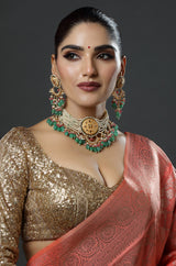 Emerald Pearl Maharaja Necklace