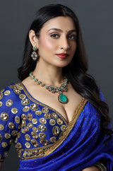 Emerald Flora Luxe Statement Necklace Set