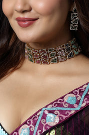 Pastel Mosaic Heritage Choker Set