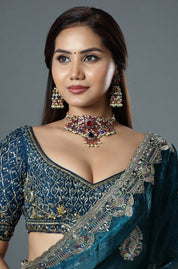 Ruby Multistone Kundan Choker Set