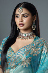 Emerald Kundan Bridal Choker Set