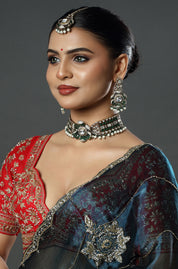 Emerald Polki Heritage Choker Set
