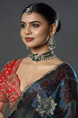 Emerald Polki Heritage Choker Set