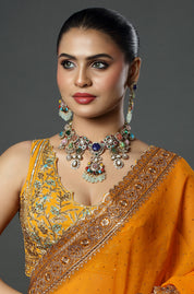 Royal Multistone Statement Necklace Set