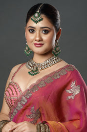 Emerald Kundan Bridal Choker Set