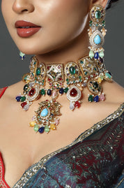 Heritage Multicolour Kundan Choker Set