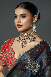 Heritage Multicolour Kundan Choker Set