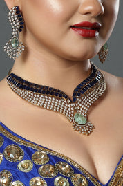 Royal Sapphire Statement Choker Set