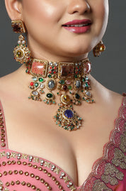 Heritage Multistone Drop Choker Set