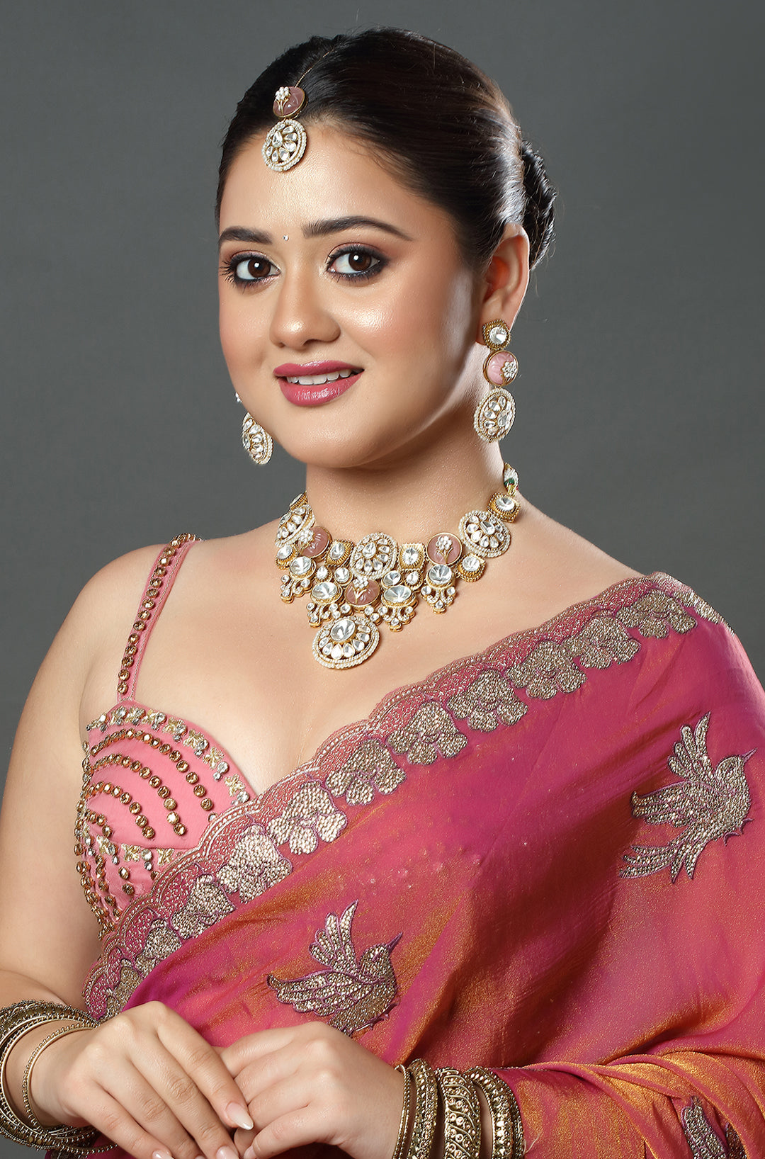 Blush Polki Elegance Choker Set