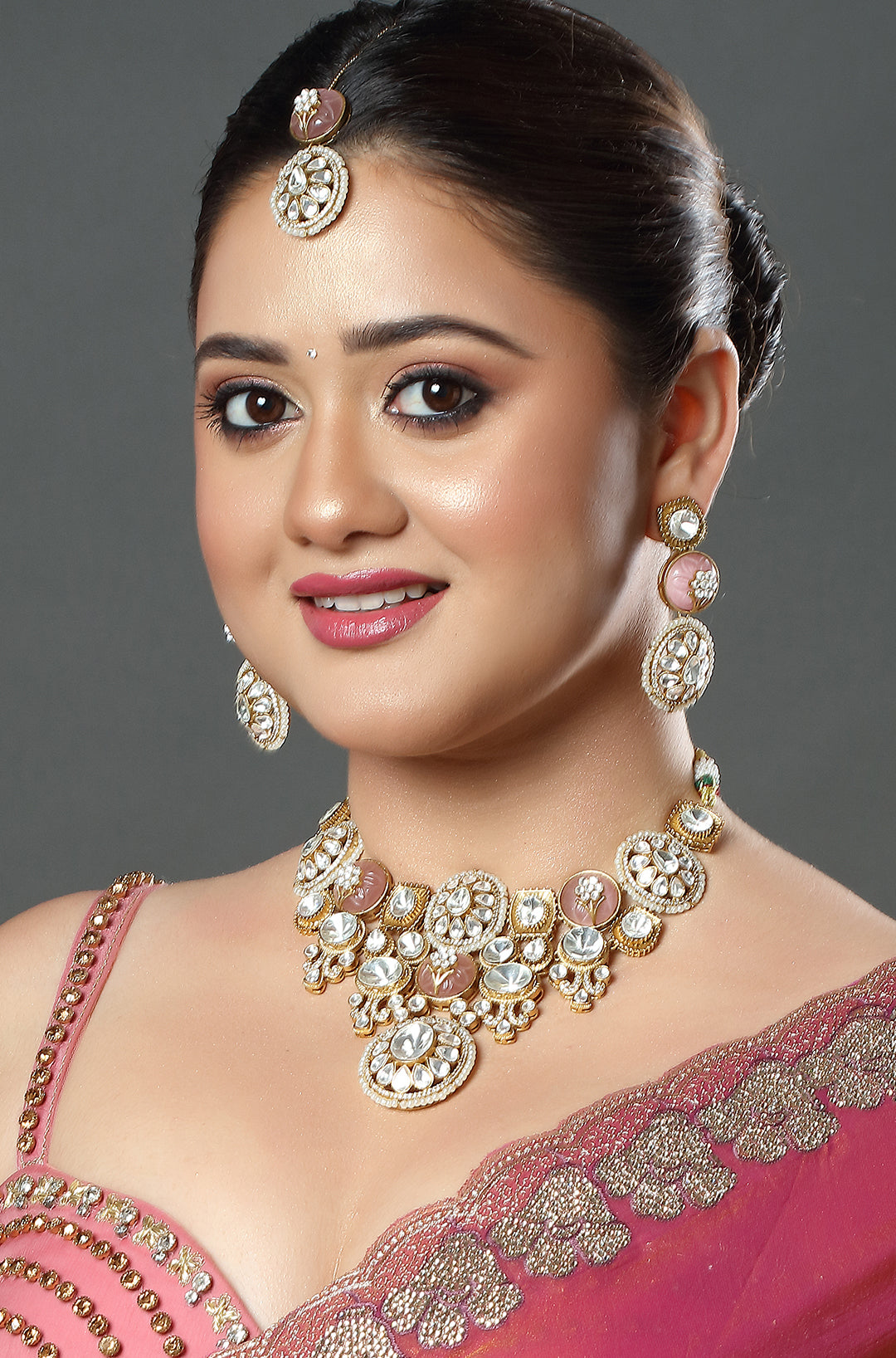 Blush Polki Elegance Choker Set