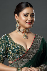 Heritage Navratna Medallion Choker Set