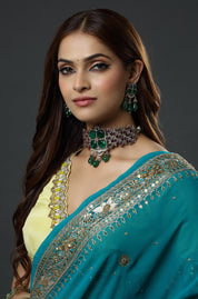 Victorian Emerald Doublet Choker Set