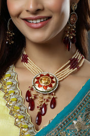 Sunburst Manik Necklace