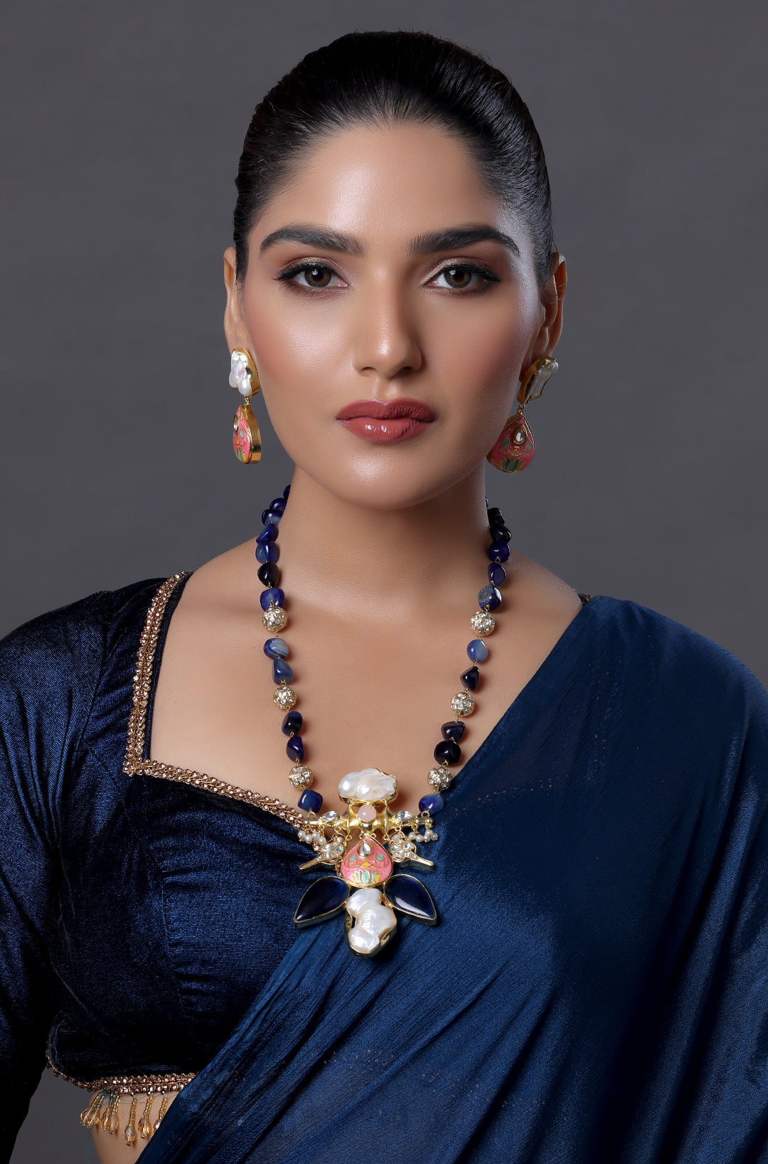 Tribal Necklace with Precious Stones